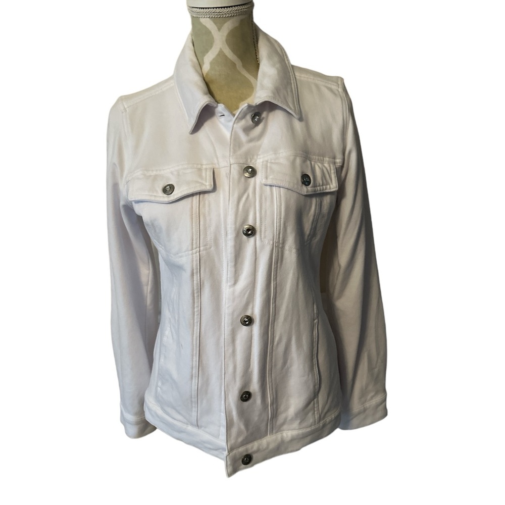 Denim and Company White Stretch Jacket - XXS